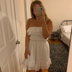 Lilly Pulitzer White Lace Summer Strapless Dress